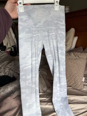 Lululemon white camo legging